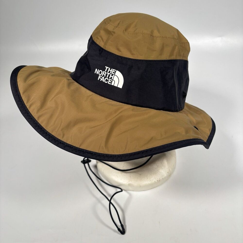 The North Face Antora Rain Brimmer Hat Tan Black Waterproof UPF 40+ Size L XL